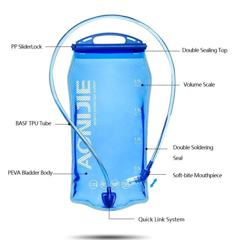 Water Bladder Bag 1,5L foto 3